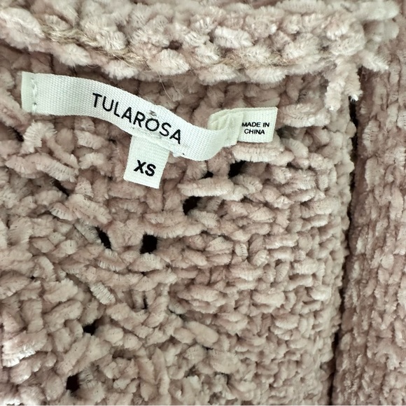 Tularosa Soft Tully Cardigan Plush Chenille Sweater - Picture 7 of 8